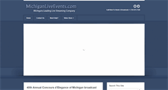 Desktop Screenshot of michiganliveevents.com