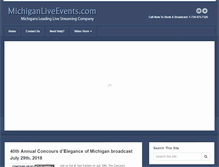 Tablet Screenshot of michiganliveevents.com